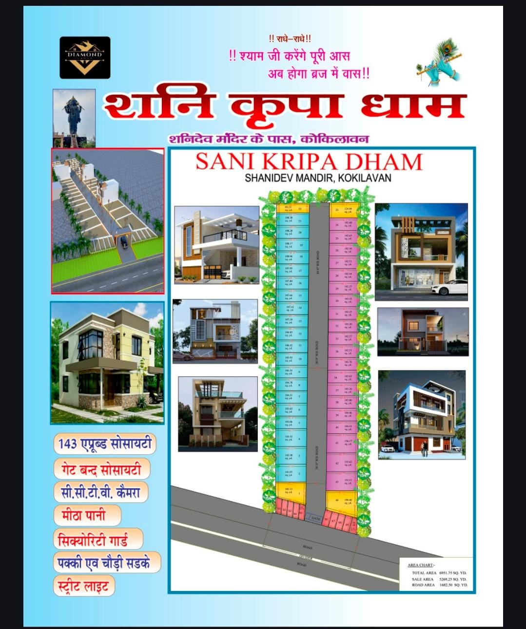 Sani Kripa Dham — premium residential project near Shanidev Mandir, Kokilavan, Mathura